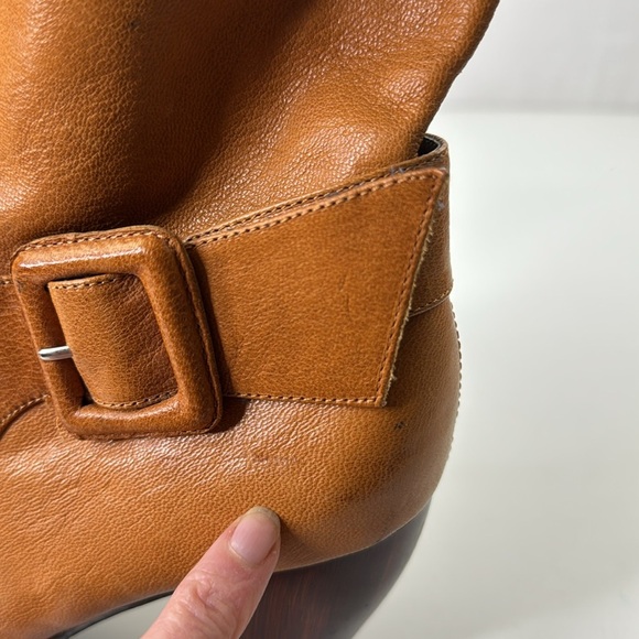 farylrobin Free People Tan Leather Ankle Boots size 9 - Picture 14 of 15